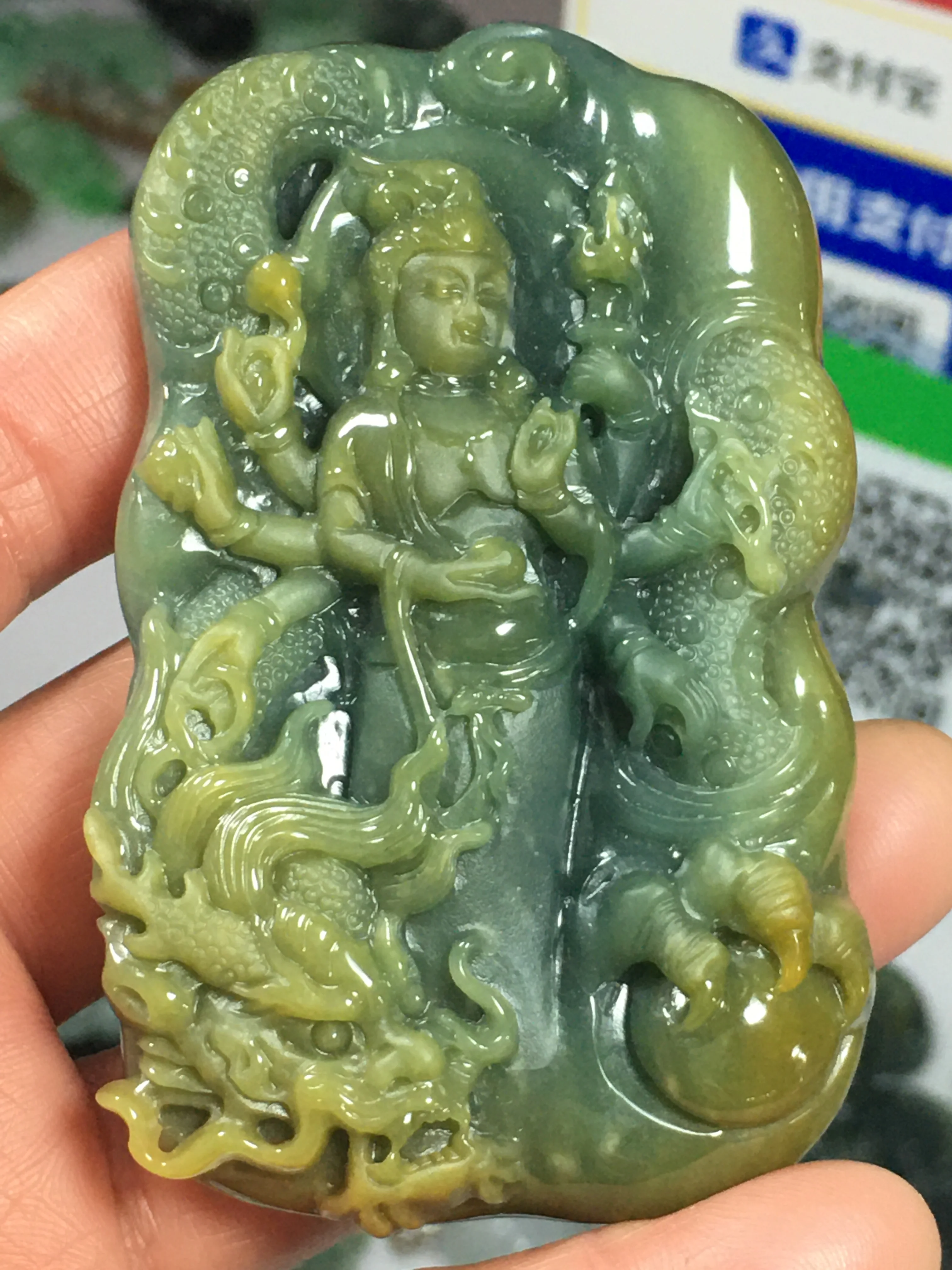 

Natural 7A Myanmar jade Buddha guan yin jade pendant jade necklace pendants jewelry gift jade necklaces women men