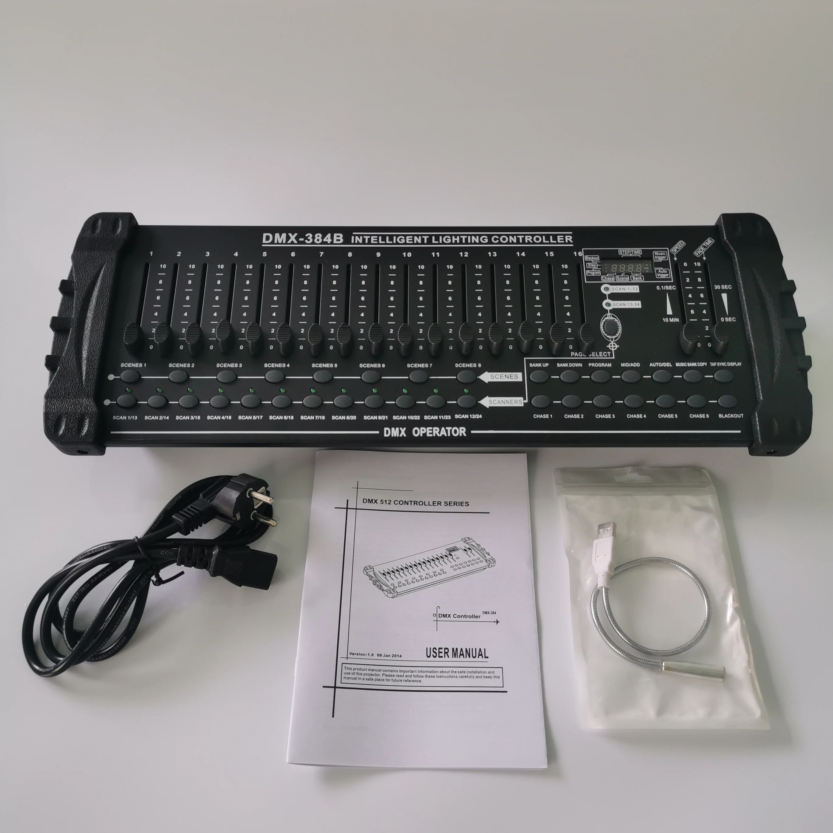 Продажа 384 DMX512 контроллер, светодиодный контроллер, оборудование для сценического освещения, контроллер для дискотеки DMX DJ