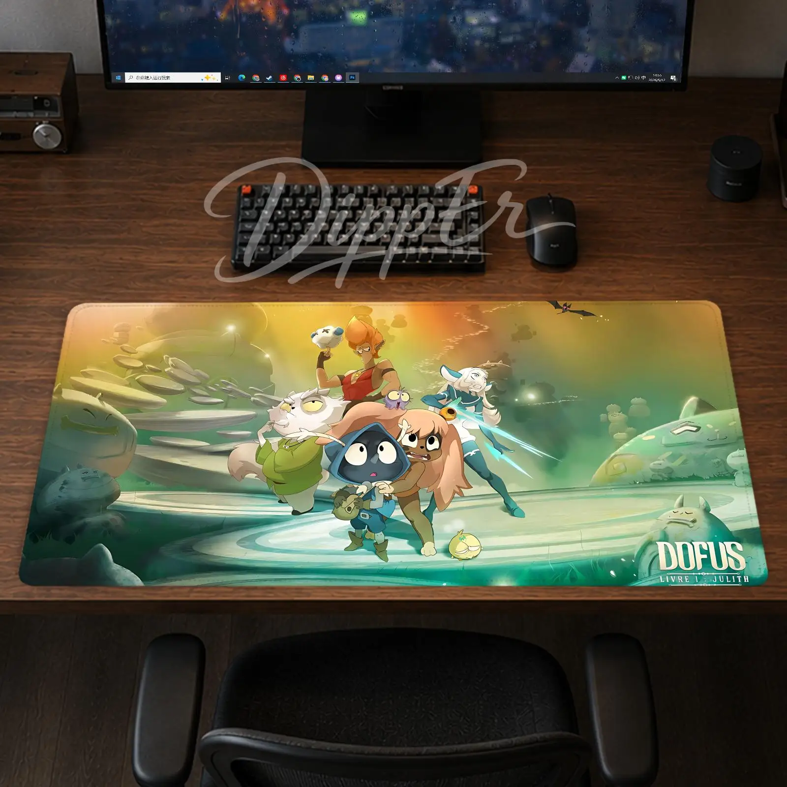 Фото Коврик для мыши Game Dofus, большой офисный коврик для стола, игровой коврик для мыши с резиновой подошвой, нескользящая подушка 900X400 №2