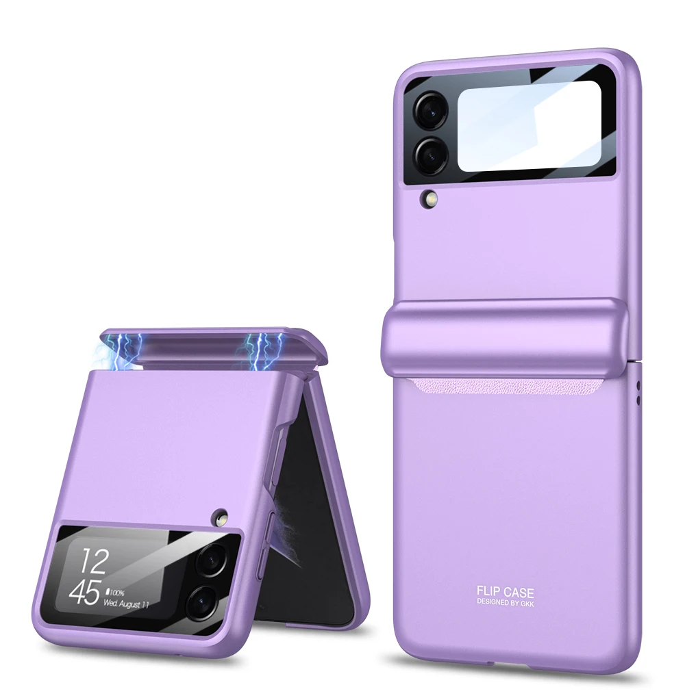 

Magnetic All-included Case For Samsung Galaxy Z Flip 3 5G Case Shockproof Plastic Hard Luxury Cover For Samsung Z Fold Flip 3 5G
