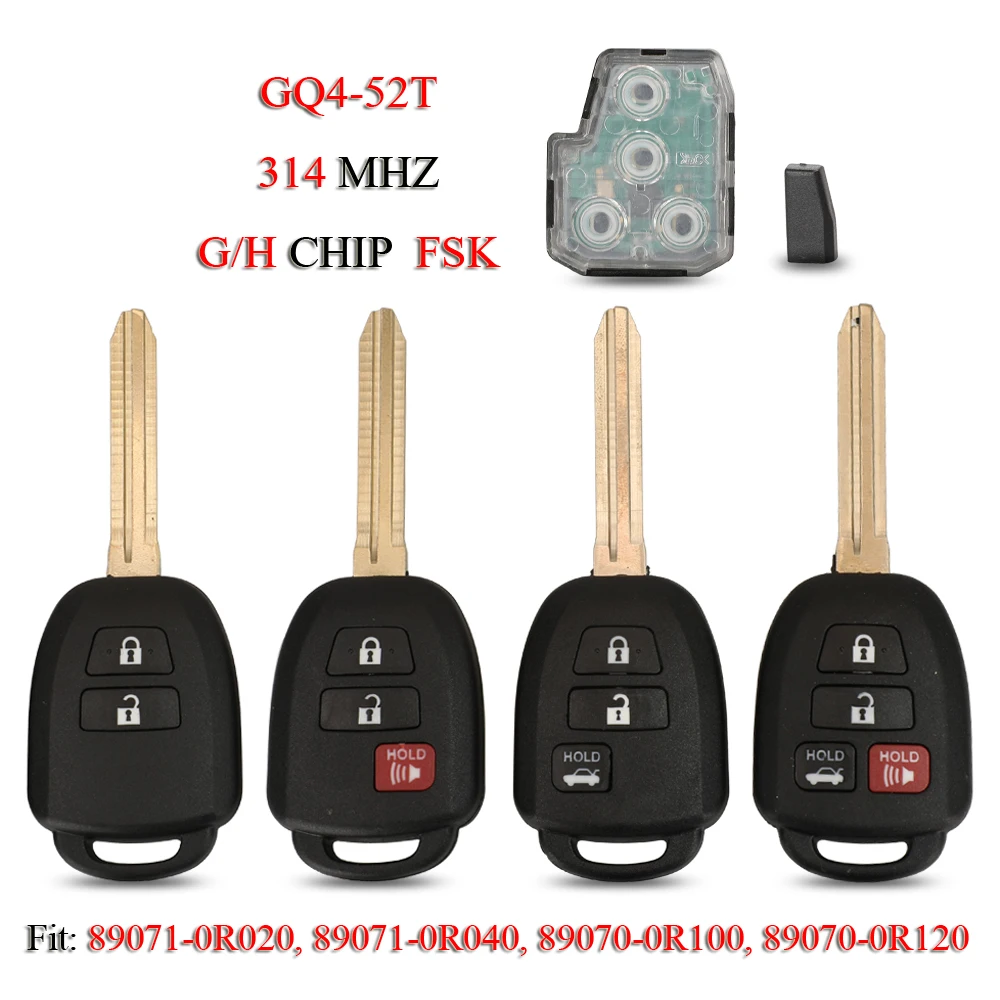 Обновленный умный Автомобильный ключ jingyuqin для Toyota Highlander Sequoia Tundra Tacoma Camry Corolla Prius