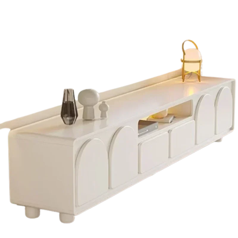 Белый шкаф для телевизора во французском стиле современный простой в маленькой