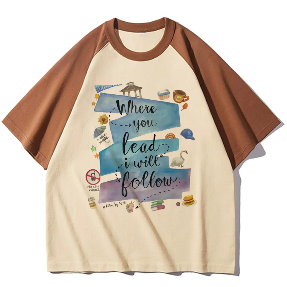 Футболка Gilmore для девочек 80-х годов пастельные футболки в стиле Харадзюку каваи