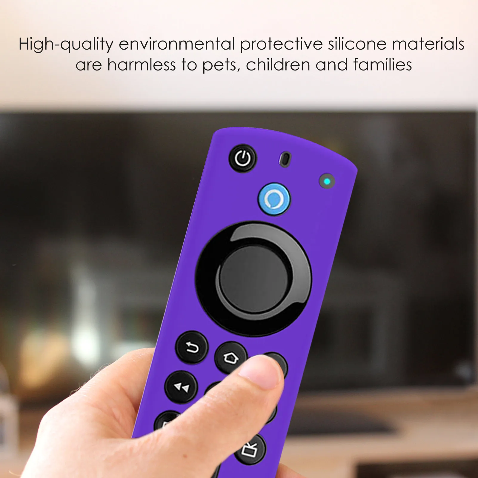 Чехол для Alexa Voice Remote 3rd Gen Противоскользящий Ударопрочный силиконовый чехол Fire TV