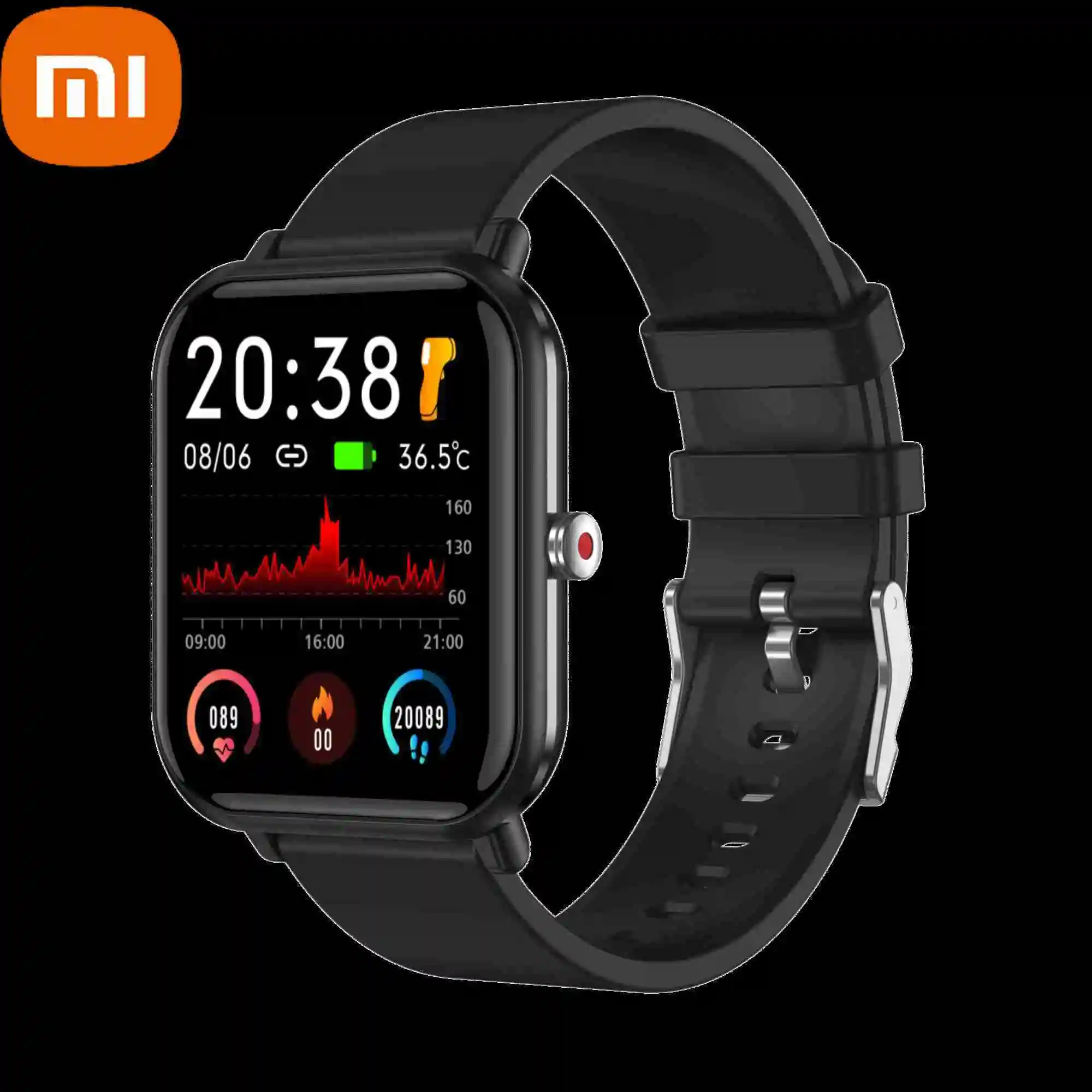 

Xiaomi Smart Horloge Band 1.7 Inch Hartslag SpO2 Monitor Mannen Vrouwen Fitness Tracker Waterdichte Bloeddruk Gauge Smartwatch