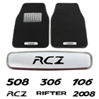 Автомобильные коврики, эмблемы для Peugeot 307 308 401 406 407 408 508 607 2008 3008 4008 RCZ LON, автомобильные коврики, металлические наклейки с эмблемой