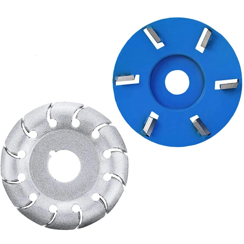 

12 Teeth Wood Shaping Disc Wood Carving Disc, 6 Teeth Power Wood Carving Disc Woodworking Milling Cutter