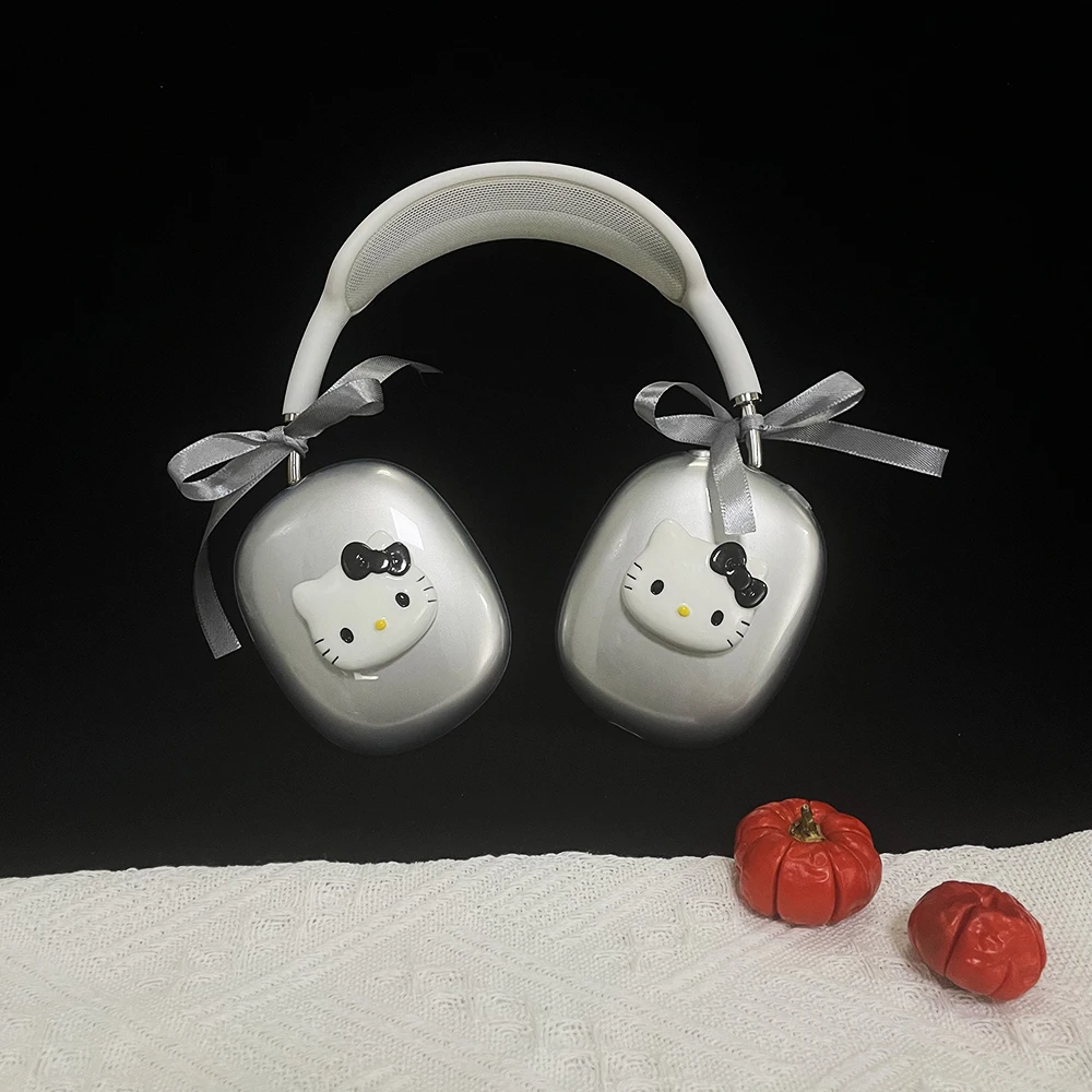 Прозрачный чехол с рисунком мультфильма для Apple AirpodsMax