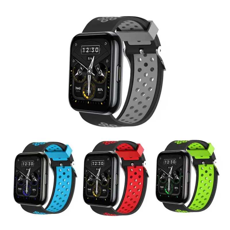 

22mm Replacement Strap Long Service Life Watch Band Two-tone Smart Accessories Watch Strap For Realme Watch 2/2 Pro