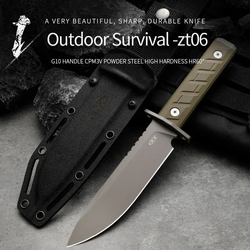 Отличный уличный инструмент! Высококачественный нож с фиксированным лезвием CPM-3V