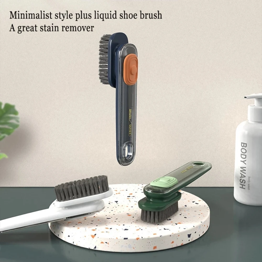 

Pressed Shoes Laundry Brush Soft Bristle Brush Can Add Liquid Multifunction Long Handle Cleaning Brush Wholesale Hot Shoe Brush