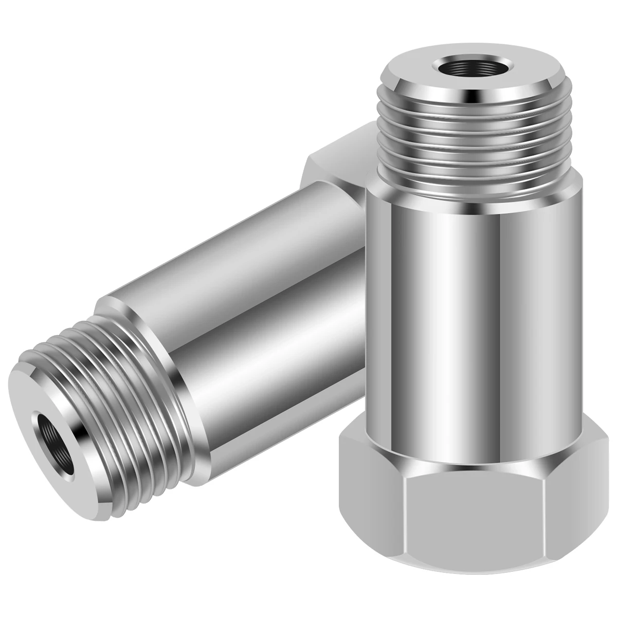 

Адаптер для датчика кислорода 2 шт., универсальный удлинитель для фильтра кислорода O2, удлинитель для датчика кислорода 45 мм M18 * 1,5, проверьте...