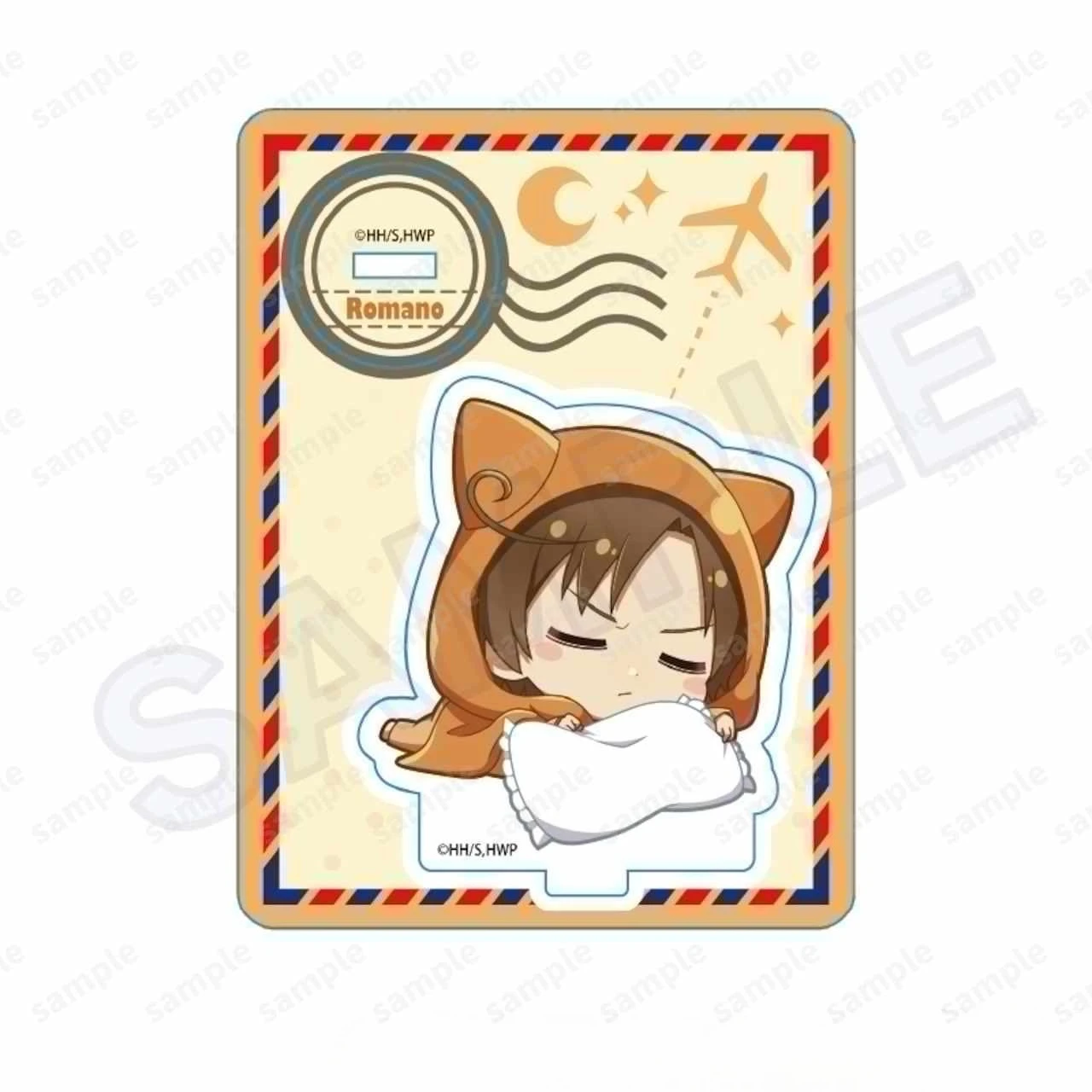 Фото Миниатюрная акриловая подставка Hetalia Q Version: спящий Альфред Ф. Джонс, с задней панелью, коллекционная аниме-фигурка, украшение для стола №4