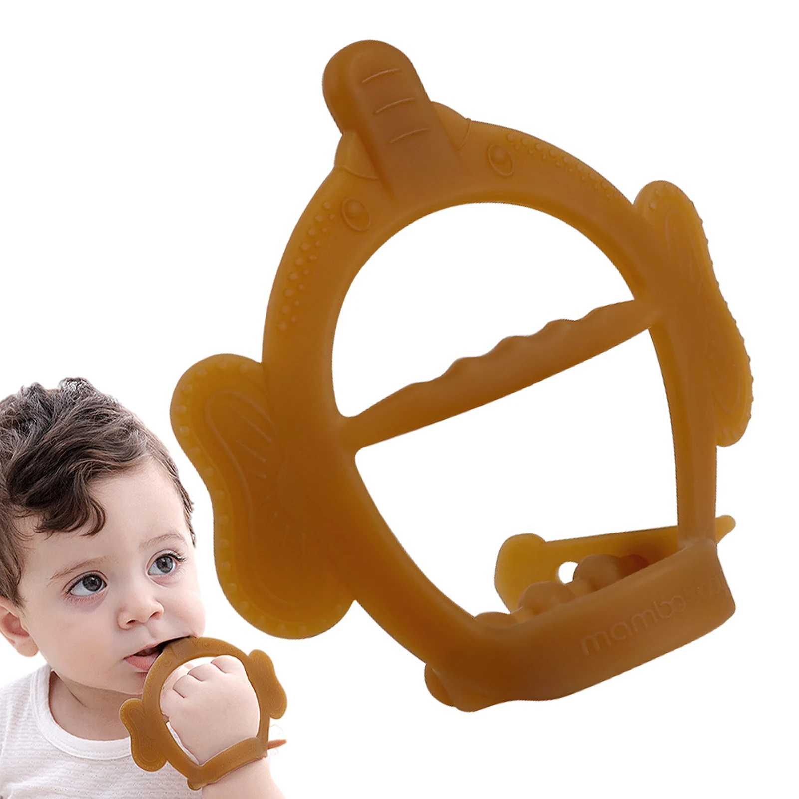

Silicone Teether Stick Anti-Drop Silicone Baby Mitten Teether Soft And Durable Silicone Teether Stick For Toddlers