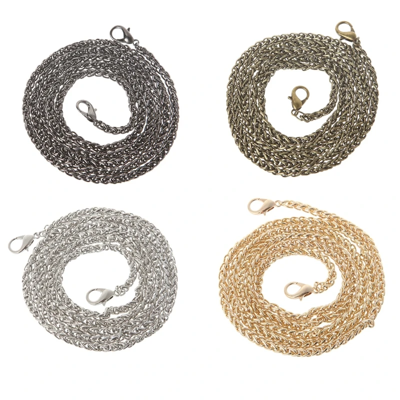 

Replacement Purse Chain Strap Handle Shoulder Crossbody Handbag Bag Metal 120cm 066F