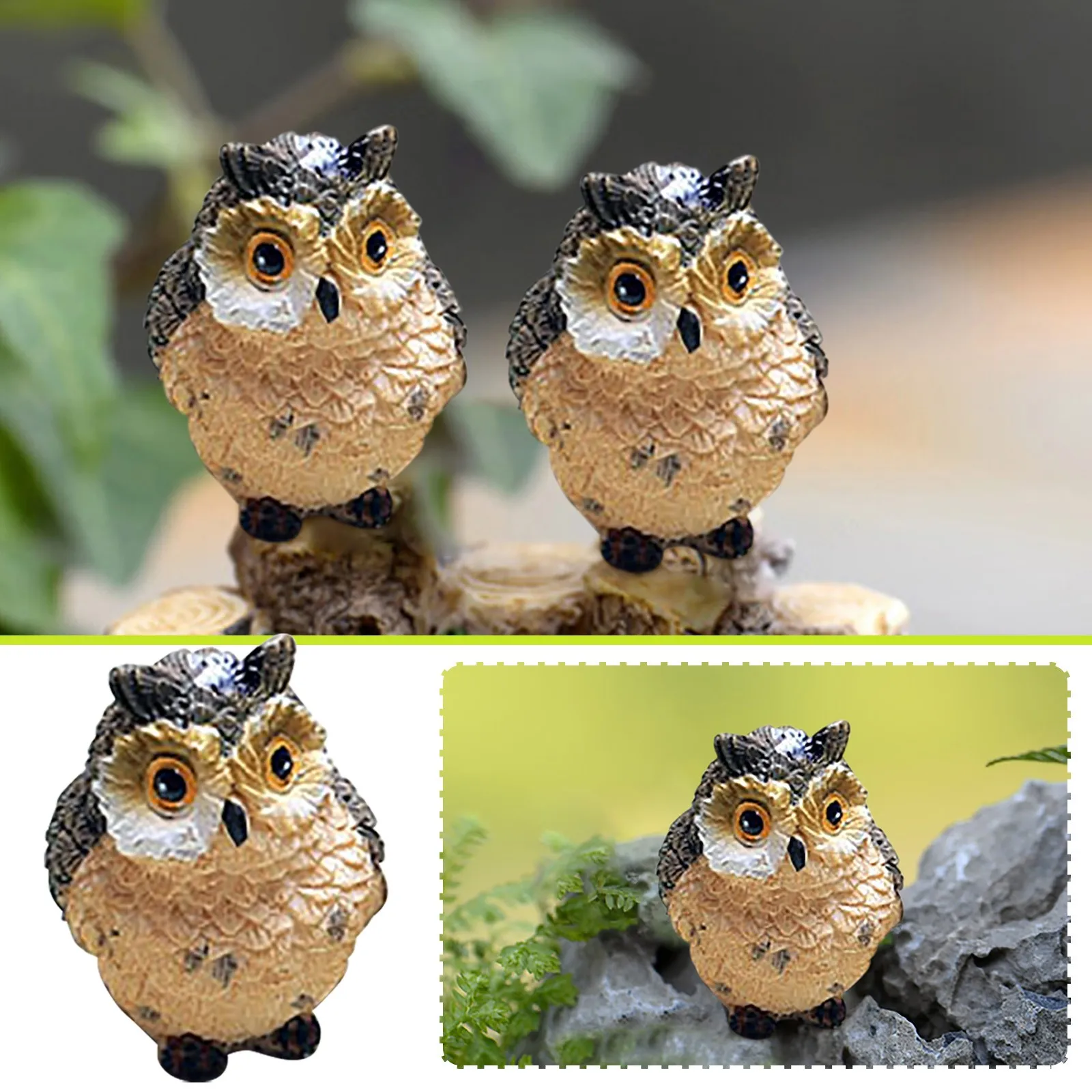 

Resin Mini Owls, Miniature Figurines, Fairy Garden Accessories, Fairy Garden Supplies, Fairy Garden Animals for Fairy Garden