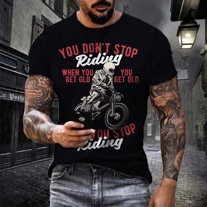 

Футболка мужская летняя с коротким рукавом и графическим принтом