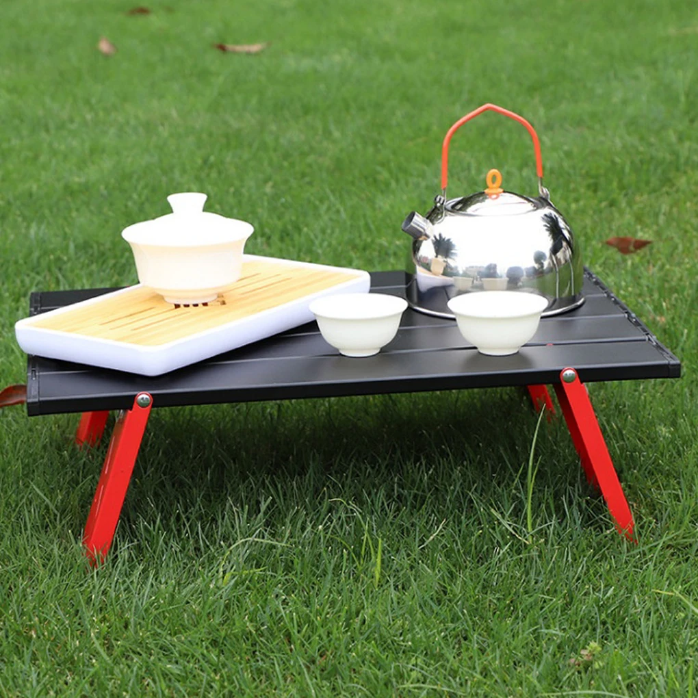 

Camping Mini Portable Foldable Table for Outdoor Picnic Barbecue Tours Tableware Ultra Light Folding Computer Bed Desk
