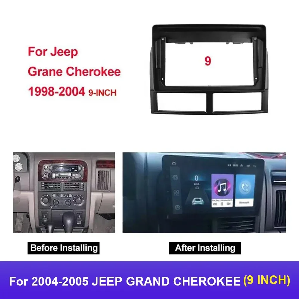 Автомобильный радиоприемник для 2004-2005 JEEP GRAND CHEROKEE (9 дюймов) облицовка Android GPS MP5