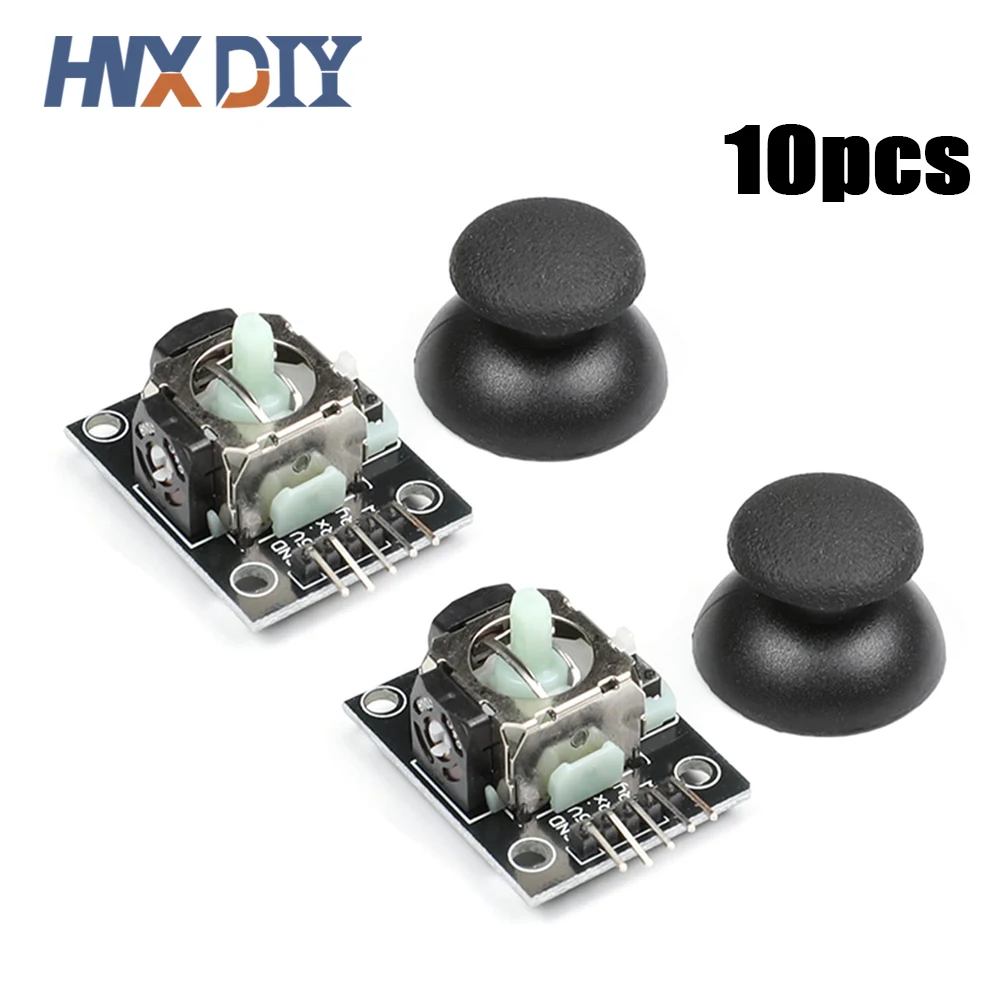 10pcs Joystick Module 2.54mm 5 pin Biaxial Buttons Rocker For PS2 Game Rocker Lever Sensor Electronic Building Blocks