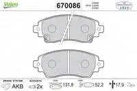 

VALEO 670086 ON BRAKE BALATASI TOYOTA COROLLA 97 02 KAMPANYALI (.)
