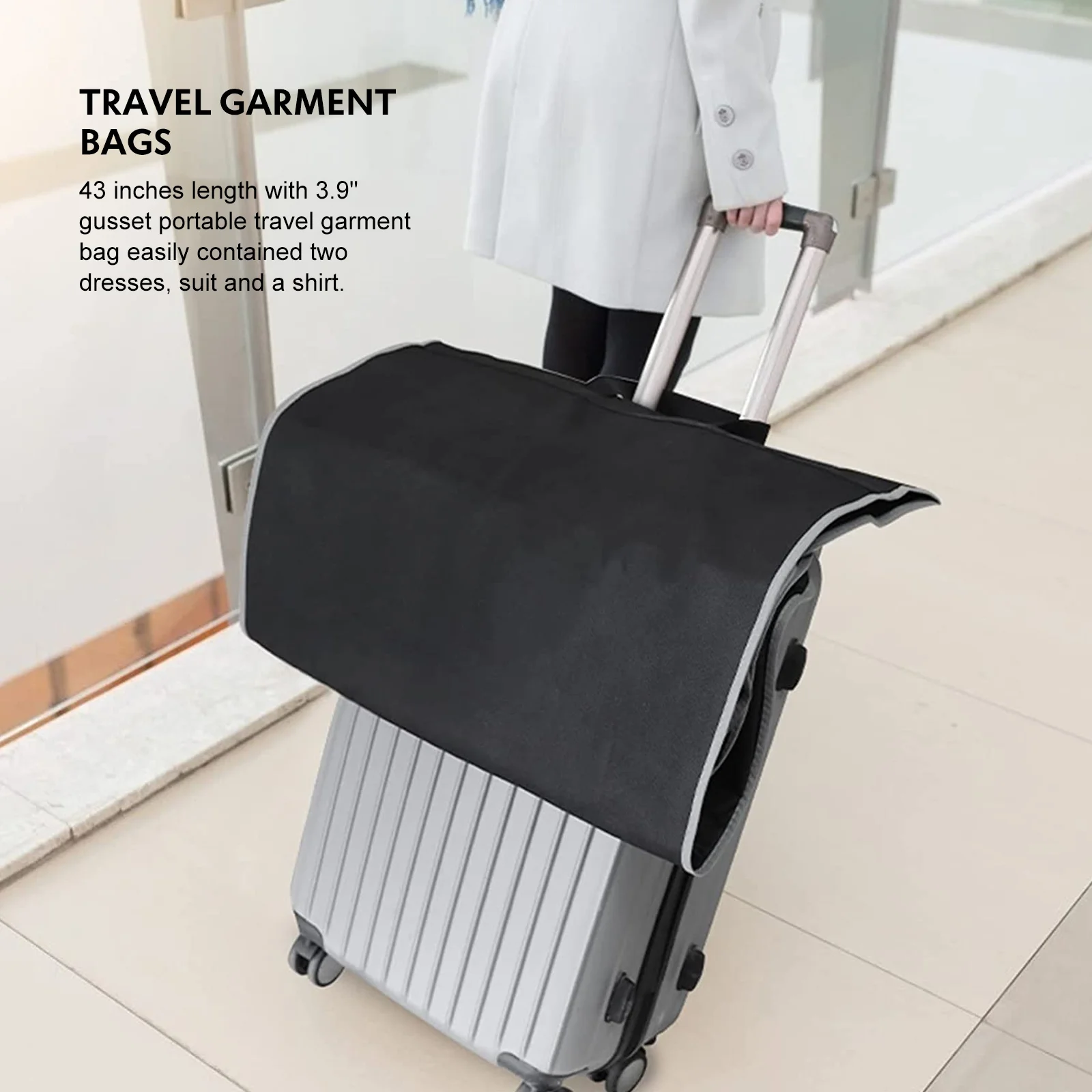 

Top Clothes Hanging Garment Dress Clothes Suit Coat Dust Cover Home Storage Bag Pouch Case Organizer Wardrobe Hanging Clothing