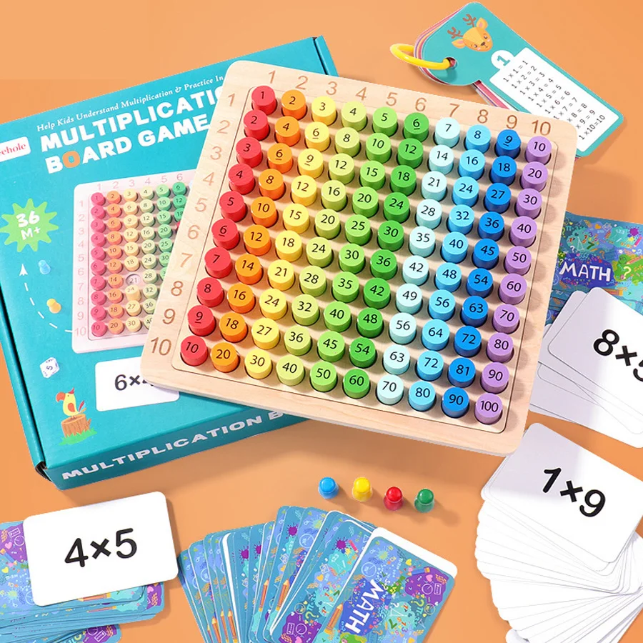 

Настольная деревянная математическая игрушка, настольная игра для умножения, детские игрушки Монтессори, Обучающие учебные пособия, обучающие игрушки для детей