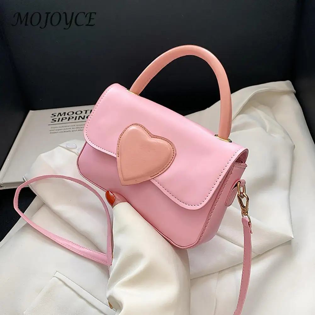

Маленькая квадратная сумка через плечо с розовым сердцем для девушек, модная женская сумочка с надписью Love, женская сумка-мессенджер через ...