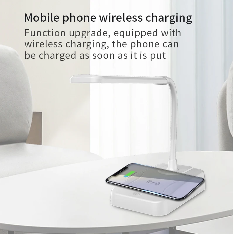 

Wireless Charger Bluetooth Speaker for IPhone 13 Wooden Table Lamp High Power Mobile Phone Stand Wireless Charger Lamp