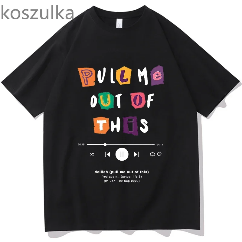 Футболки Fred Again на десять дней Забавные футболки из 100% хлопка с коротким рукавом и