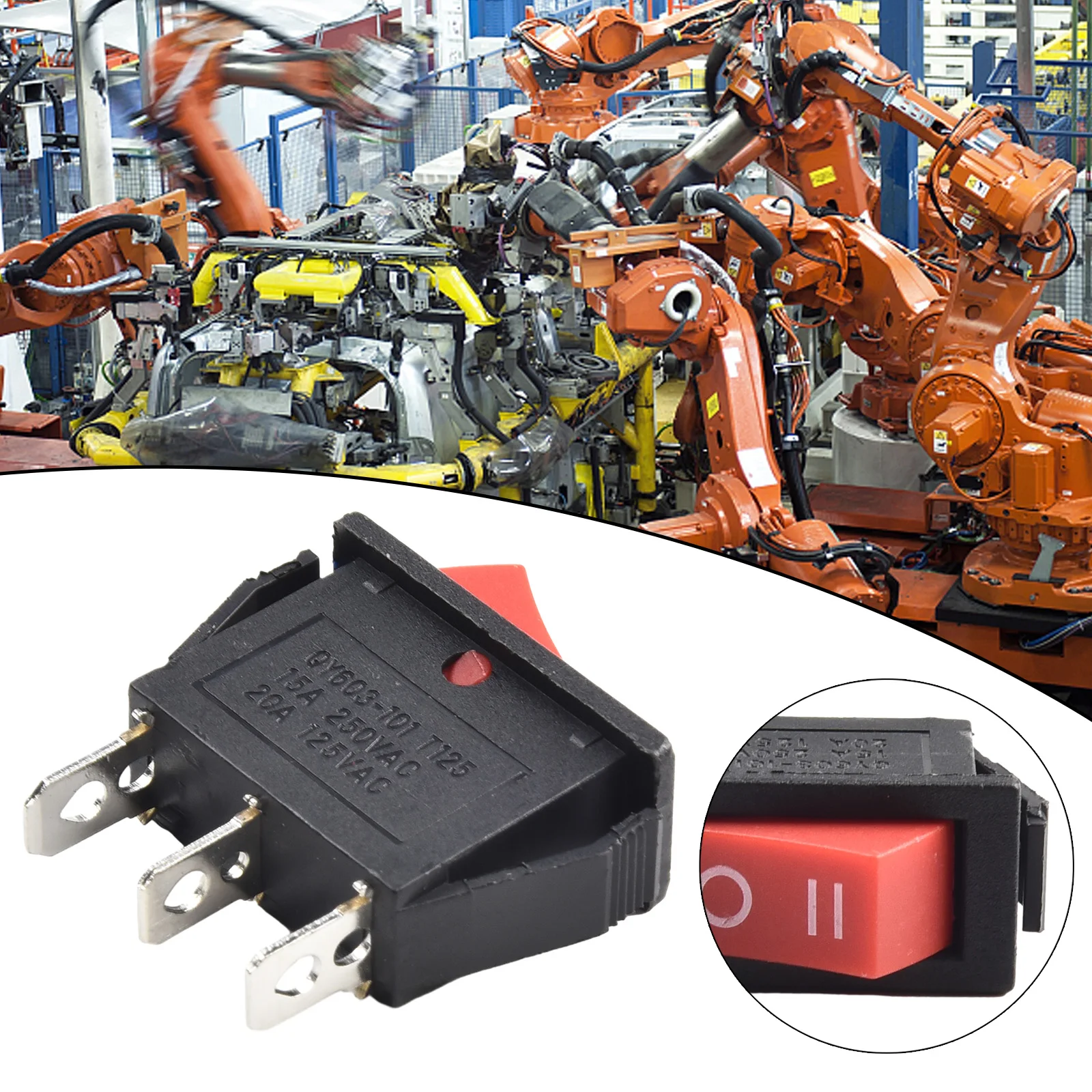 5/10/15/20 шт. клавишный переключатель кнопочный для лодки 3 контакта кнопка