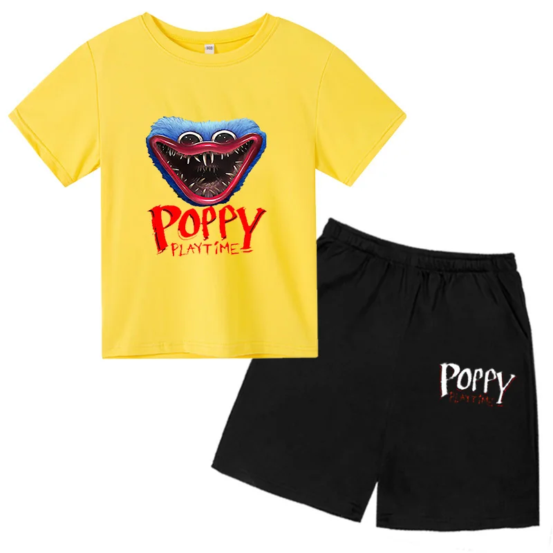 

Huggy Wuggy 2022 new children's clothing girls boys clothing anime clothes t-shirt hague vagi children's clothing cartoon casual