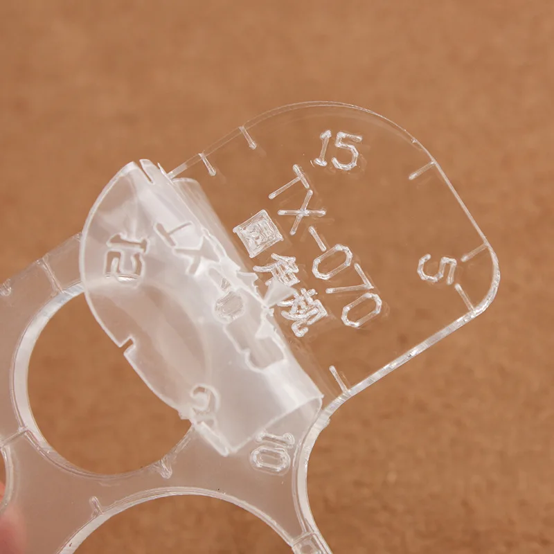 Акриловый Фасонный Шаблон для Измерения Скруглений R Ruler DX 20 Версия Круглого Угла Инструменты Для Рисования Школьные Инструменты для Черчения