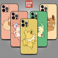 pokemon cute eevee for apple iphone 13 12 mini 11 pro max phone case x xs xr 7 8 plus 6 6s se 2020 5 5s soft silicone cover cas