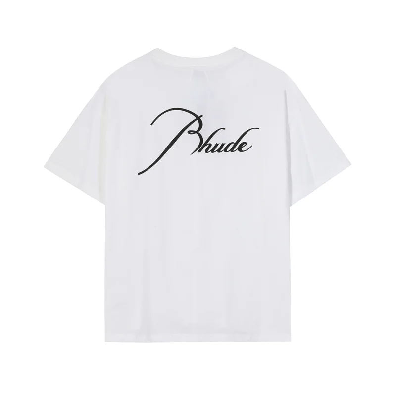 

RHUDE ANGEL With Gods Help Printed Summer Loose Casual Men's And Women's Short Sleeve T-Shirt