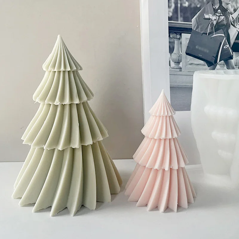 

3D геометрическая силиконовая форма для спиннинга в виде сосны в виде свечи, сделай сам, товары для изготовления рождественской елки, форма д...