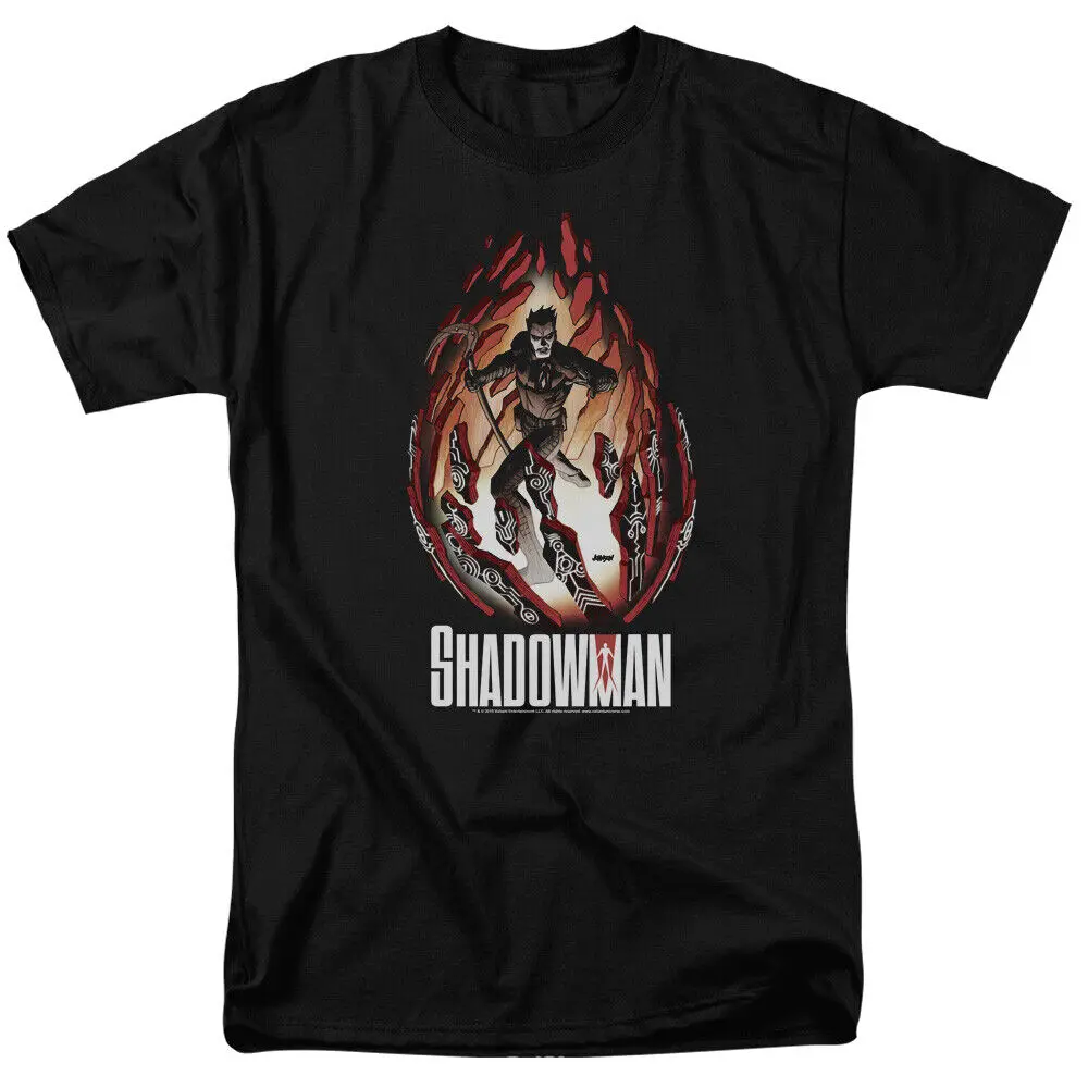 Черная футболка с лицензионным комиксом Shadowman Burst
