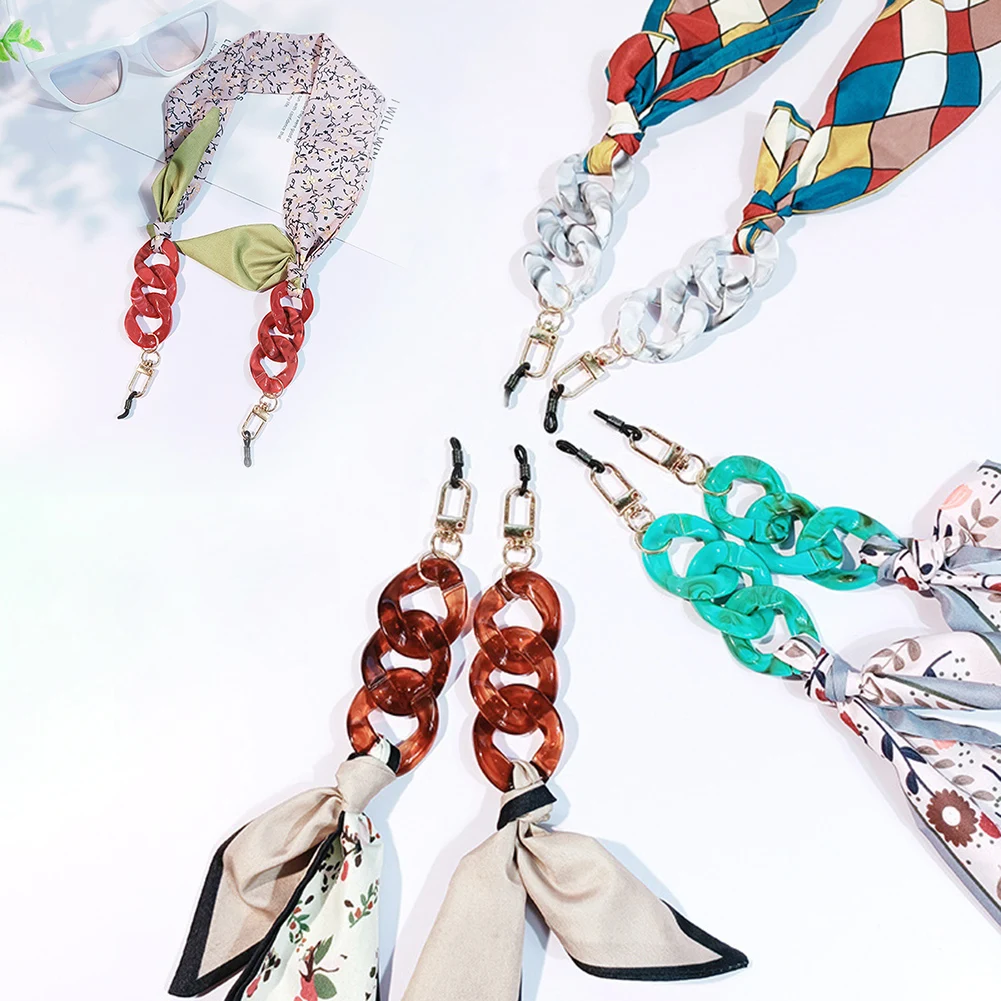 

Sunglasses Spectacles Eyewear Silk Scarf Mask Chain Glasses Chain Glasses Rope Eyeglasses Chains Anti-lost Sunglasses Chain