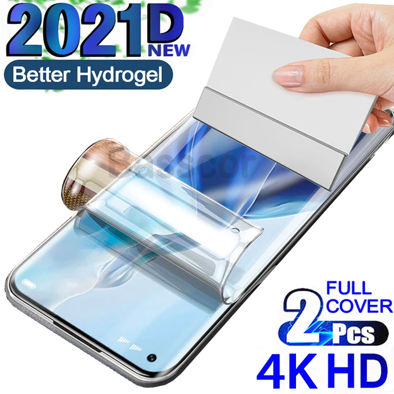 

4K HD Full Cover Hydrogel Film For Xiaomi Poco X3 Pro F3 M4 Pro Screen Protector For Redmi Note 10 9 8 7 11 Pro Plus Not Glass
