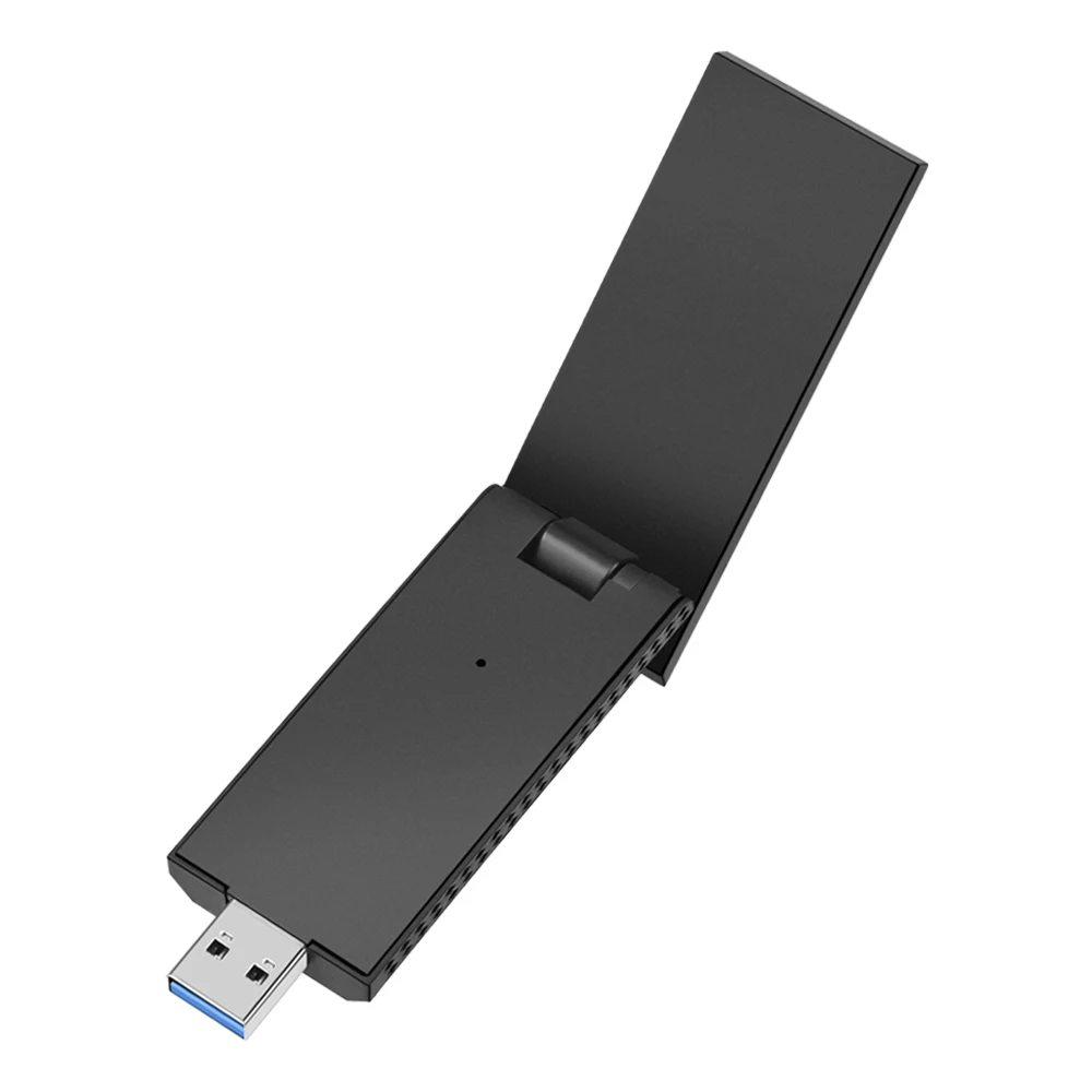 Фото USB-адаптер XikeStor WiFi 6E для игр, трехдиапазонный беспроводной донгл 6 ГГц, антенна с высоким коэффициентом усиления, низкая задержка, Plug & Play для Windows №3