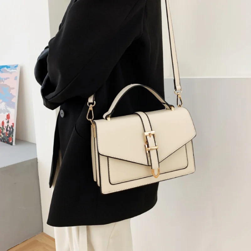 Women's Retro Fashion Handheld Crossbody Bags for Women Simple Luxury One Shoulder Small Square Underarm Bolsa Feminina Handbags