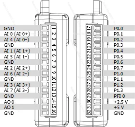 USB-6009 USB-6008 Карта сбора данных Многофункциональный клеммный блок 0021