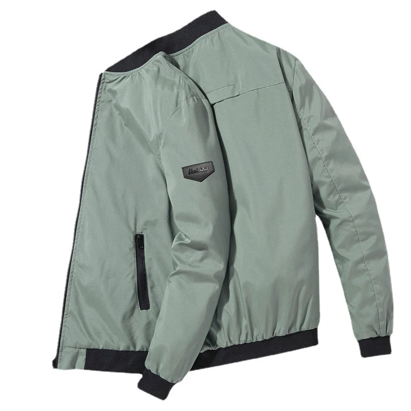 DIMUSI мужская куртка-бомбер повседневная верхняя одежда приталенная деловая