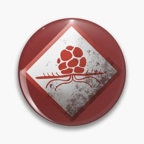 Предупреждающий знак комбайна Vita Carnis мягкая кнопка значок ювелирное изделие