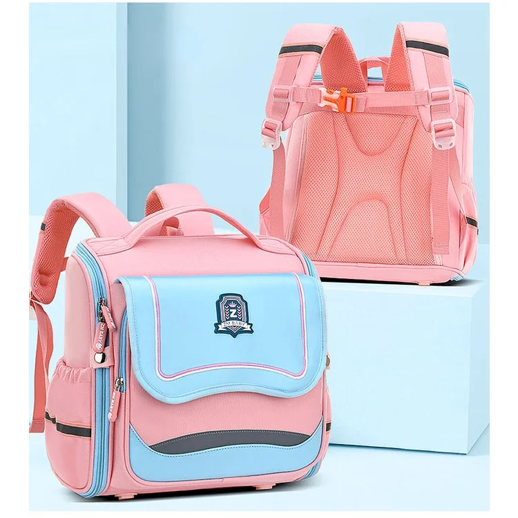 British Style Horizontal Primary Children Backpacks New Girls Princes Boys Cool Simple Fashion Panelled Schoolbags Grade 1-4 Hot