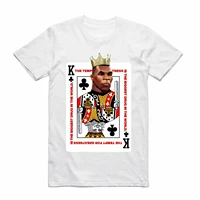 king of clubs funny mike tyson poker card t shirt premium cotton short sleeve o neck mens t shirt new s 3xl