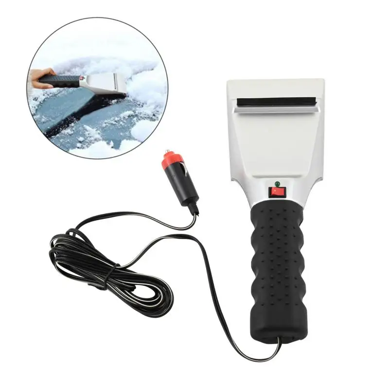 

Electric Heater Car Ice Scraper Windshield Ice Breaker Quick Clean Glass Brush Snow Cleaner Tool Auto Window Winter Snow Shovel