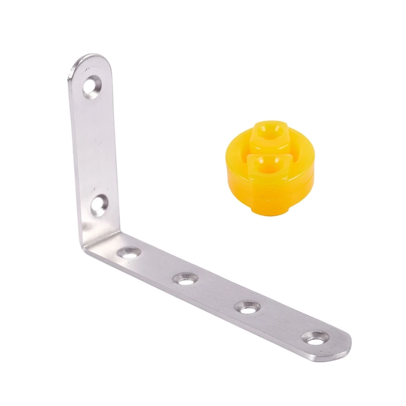 

Rubber 2 Holes Race Car Exhaust Hanger Bushing 2 Pcs With 125X75mm L Shape Stainless Steel Shelf Corner Brace Bracket