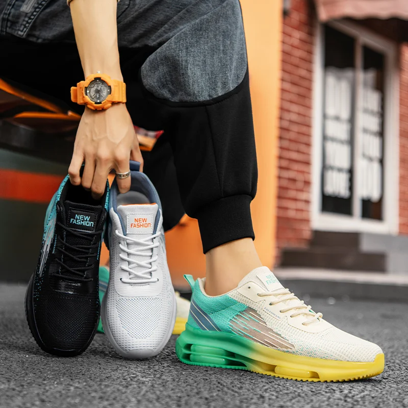 New Summer Mens Casual Sports Cushion Shoes Comfortable Mesh Breathable Men Sneakers Fashion Outdoor Running Shoes For Men