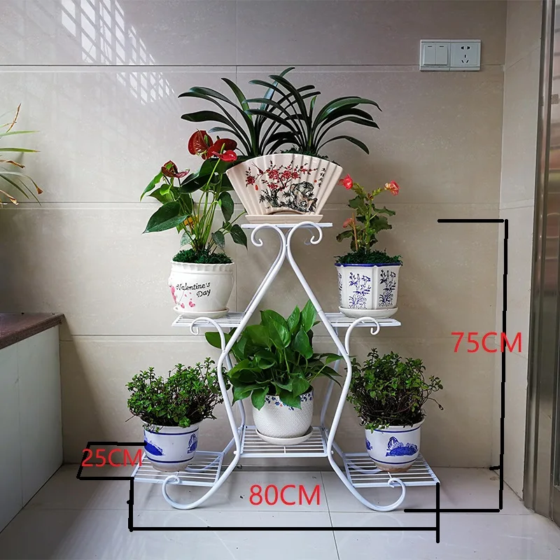 Новая кованая железная подставка для цветов европейская зеленая декоративная